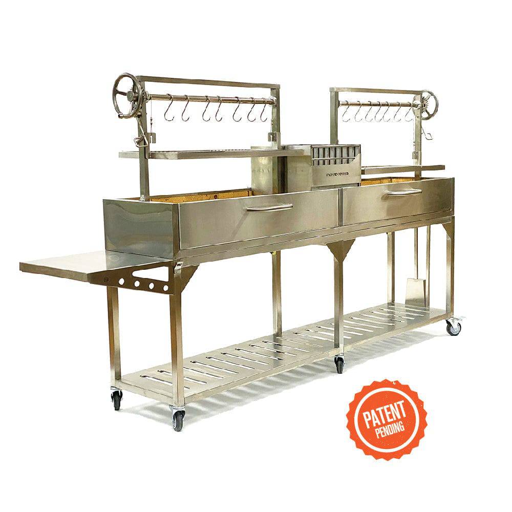 Tagwood BBQ Double Argentine Santa Maria Wood Fire & Charcoal Gaucho Grill | BBQ04SS - PRE-ORDER - Image 3