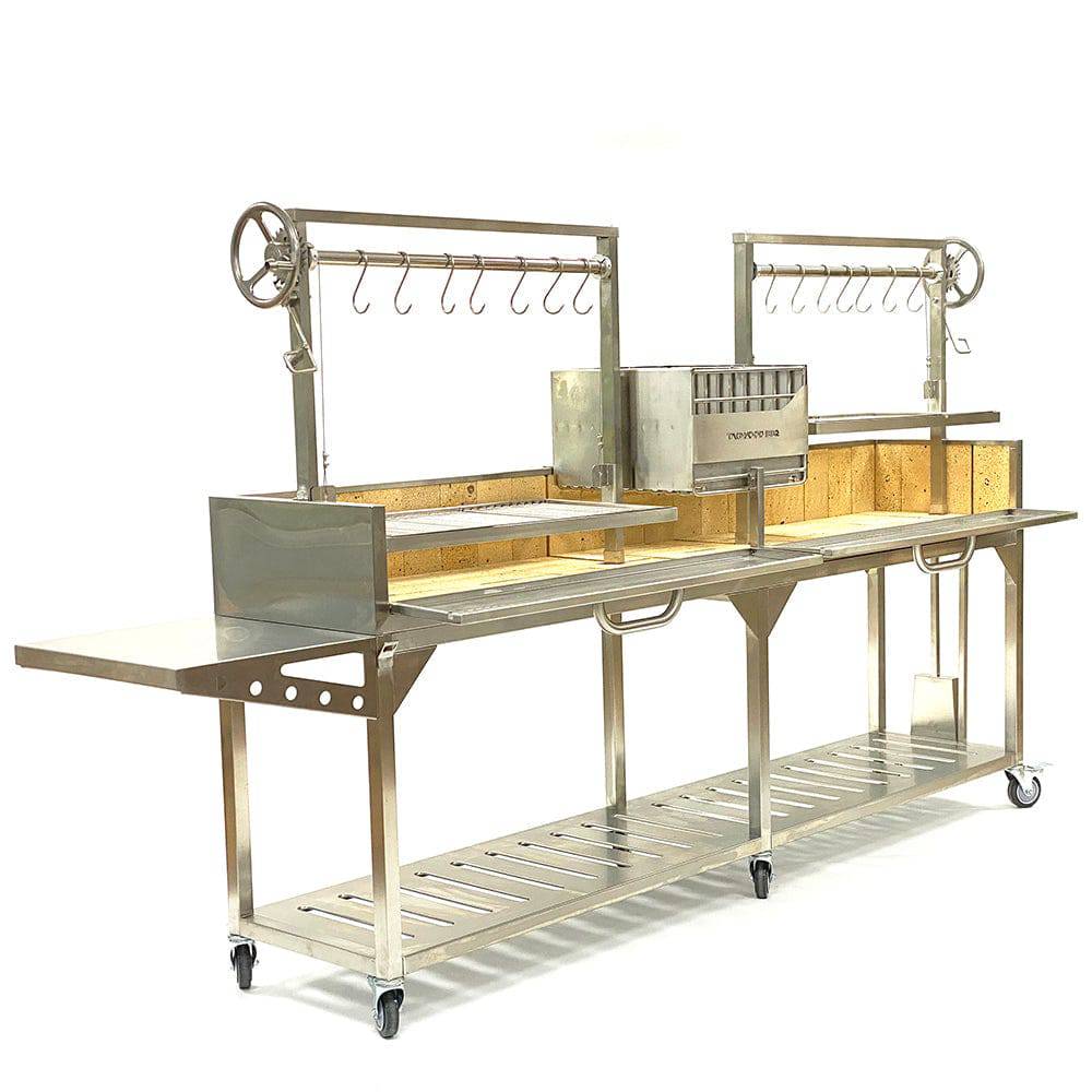Tagwood BBQ Double Argentine Santa Maria Wood Fire & Charcoal Gaucho Grill | BBQ04SS - PRE-ORDER - Image 8