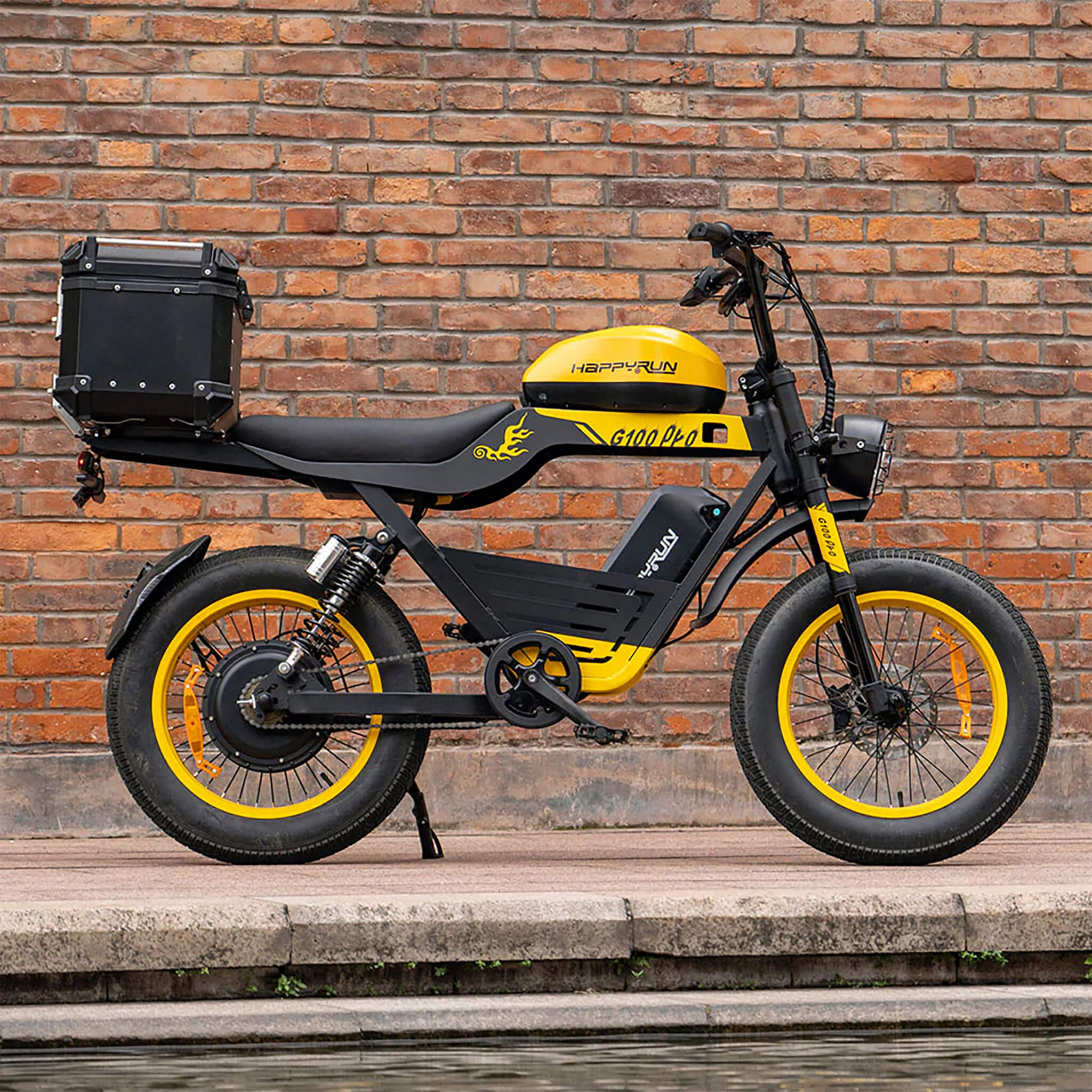 HappyRun G100 (G100 Pro) Long Distance Electric Fat Tire Bike Motorcycle (SAK95715) - Image 10