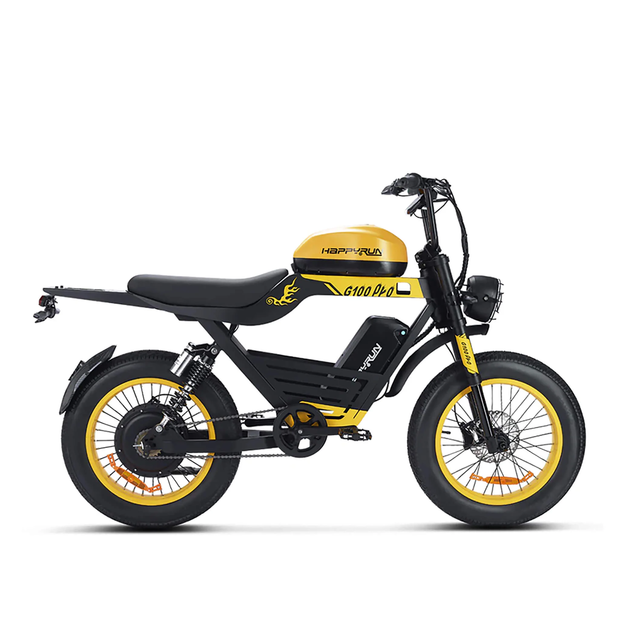 HappyRun G100 (G100 Pro) Long Distance Electric Fat Tire Bike Motorcycle (SAK95715) - Image 11