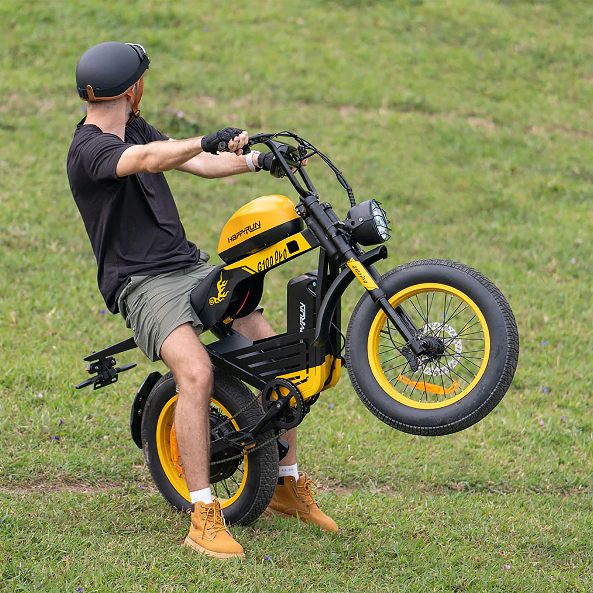 HappyRun G100 (G100 Pro) Long Distance Electric Fat Tire Bike Motorcycle (SAK95715) - Image 23