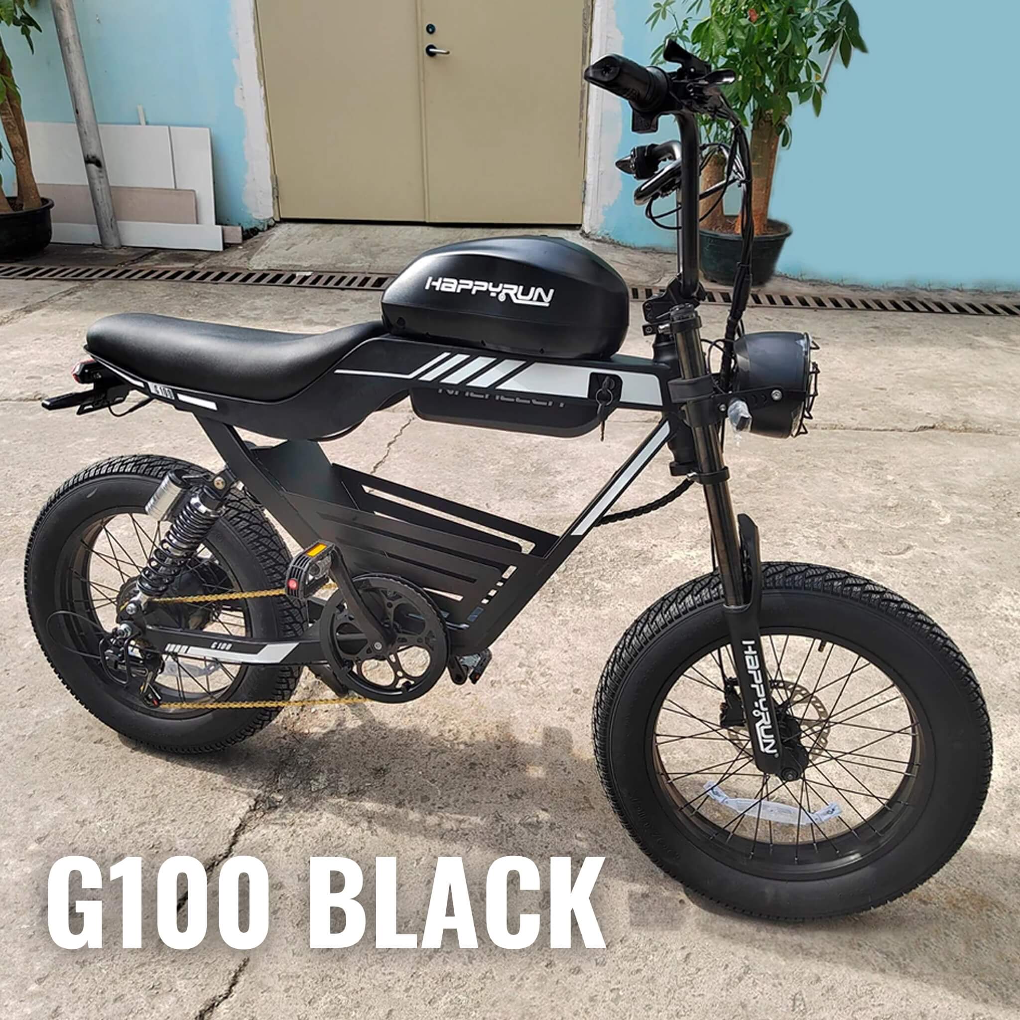 HappyRun G100 (G100 Pro) Long Distance Electric Fat Tire Bike Motorcycle (SAK95715) - Image 26