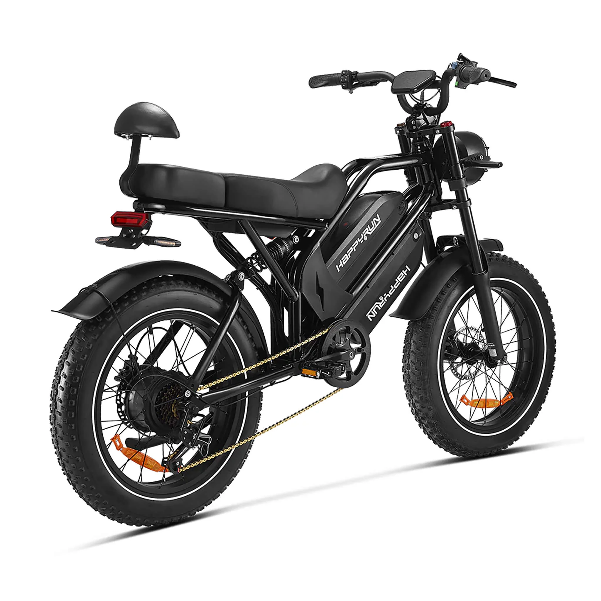 HappyRun G70 Long Distance Dual Battery Electric Fat Tire Cargo Bike, 1000W (SAK81369) - Image 18
