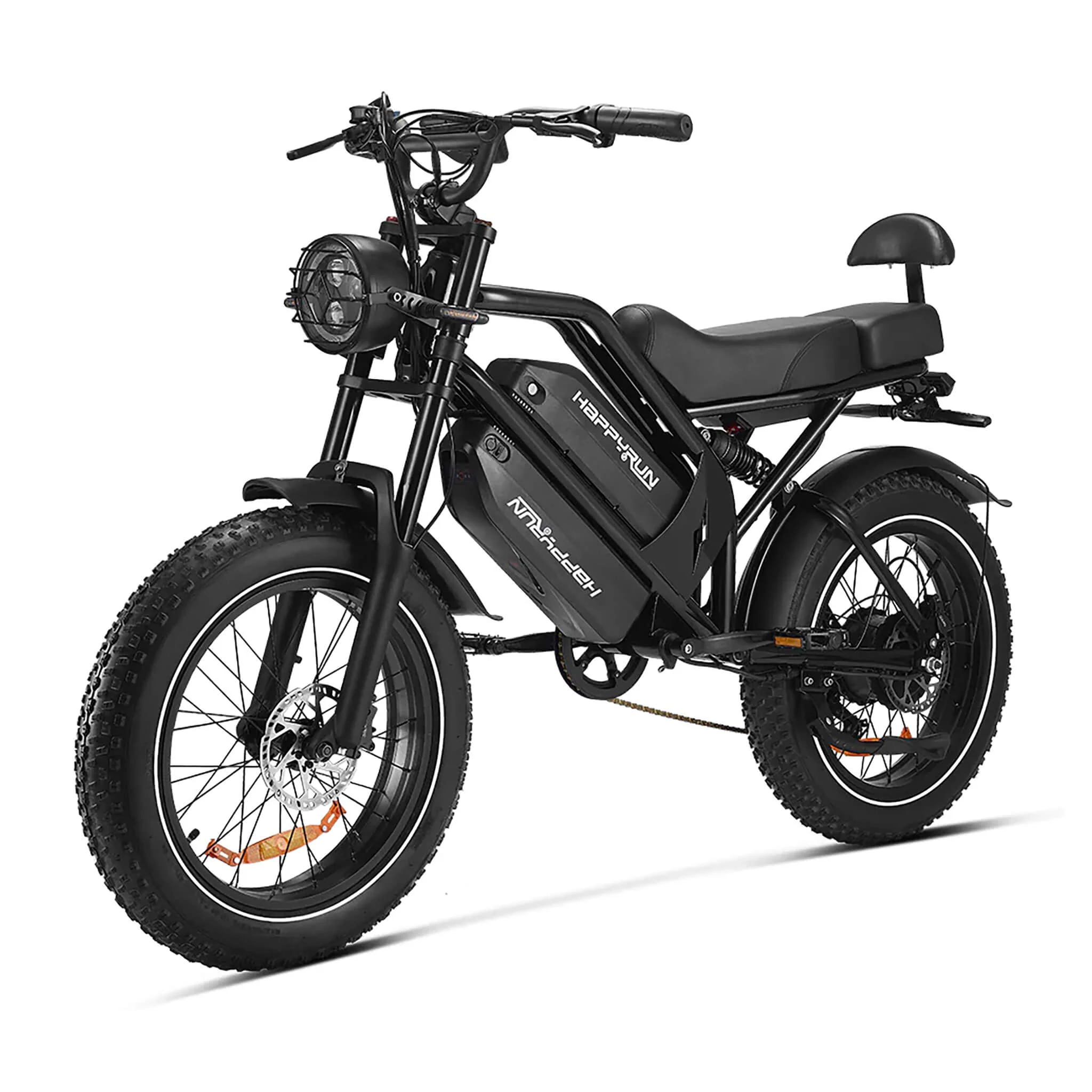 HappyRun G70 Long Distance Dual Battery Electric Fat Tire Cargo Bike, 1000W (SAK81369) - Image 19