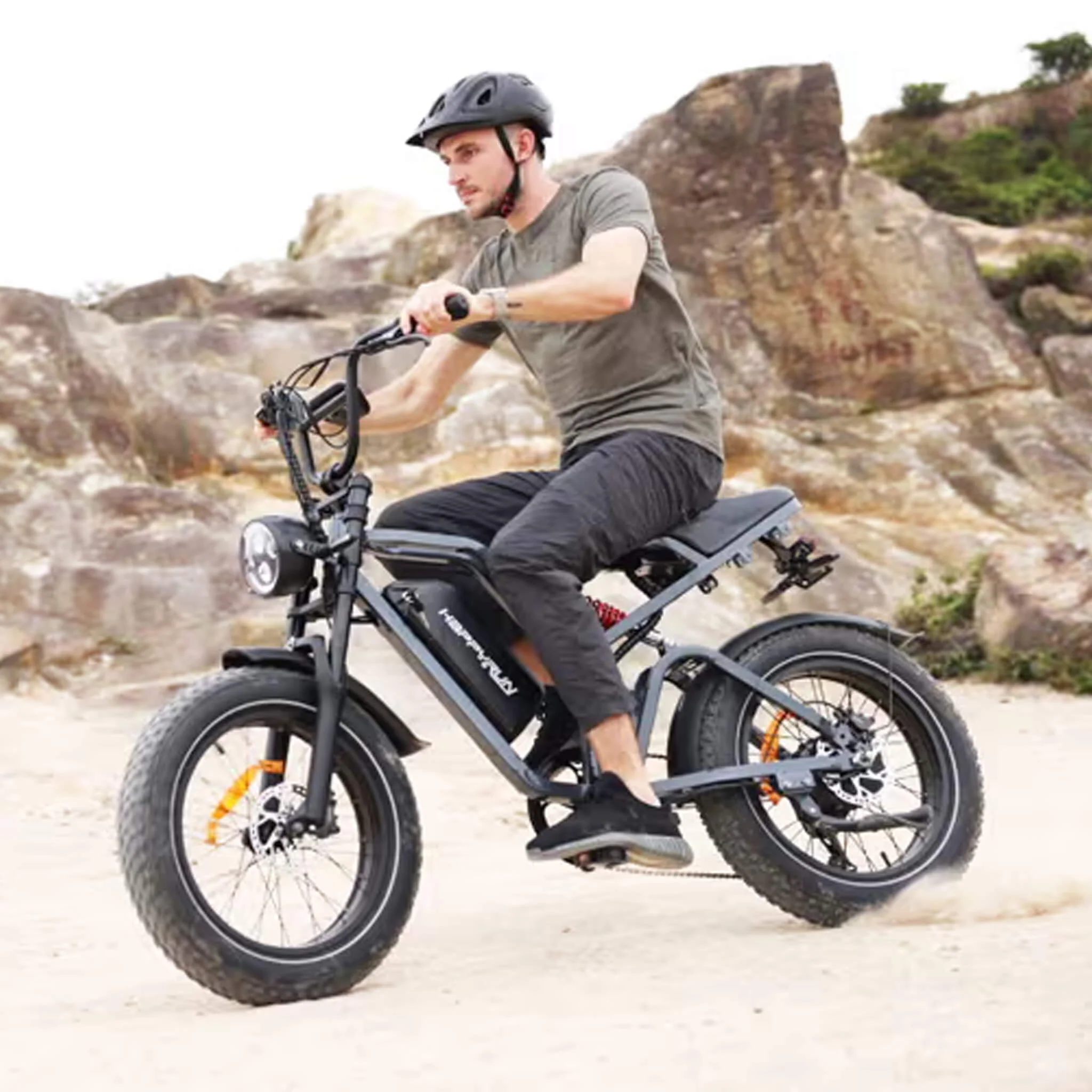 HappyRun Tank G60 Electric Off-Road Fat Tire Moped Bike (SAK48732) - Image 11