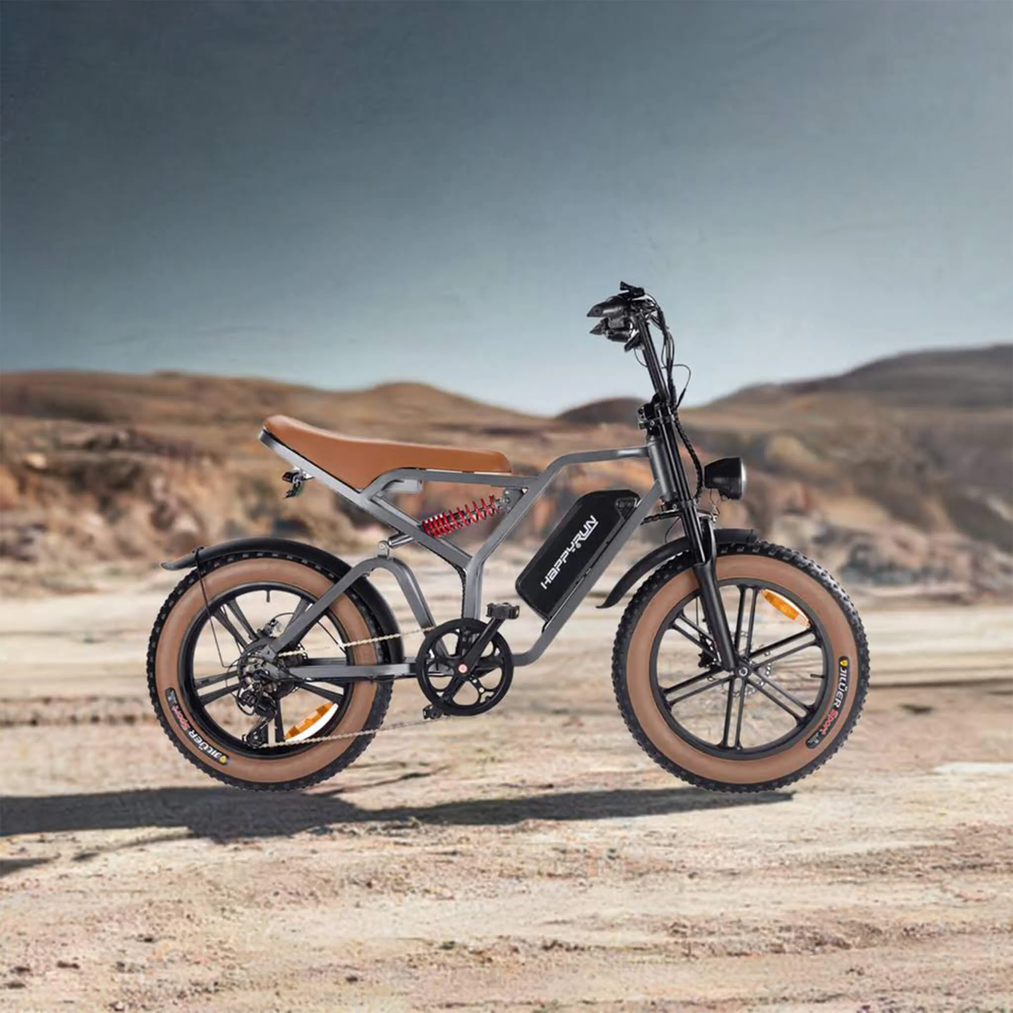 HappyRun Tank G60 Electric Off-Road Fat Tire Moped Bike (SAK48732) - Image 20