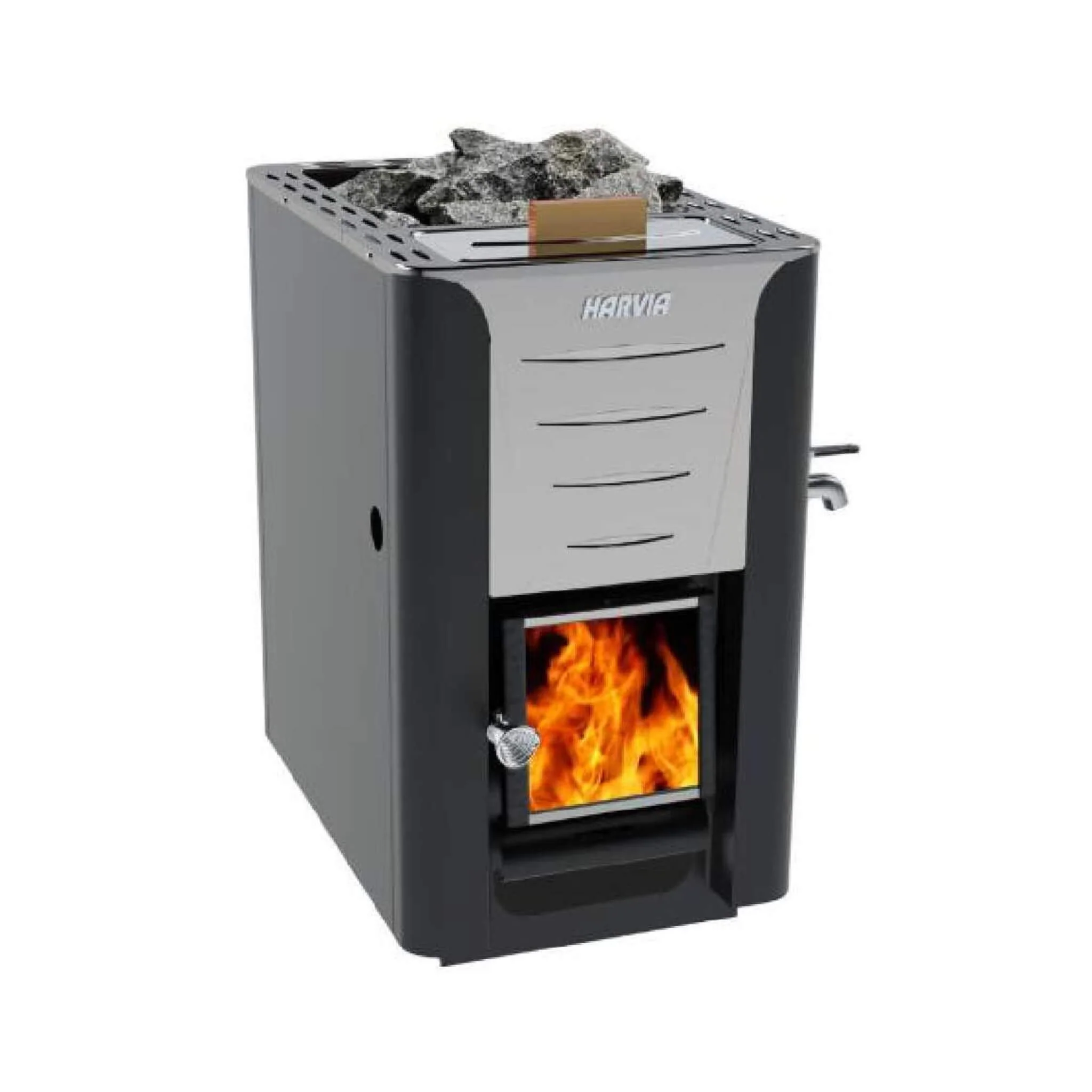 Harvia 20 ES PRO Wood Sauna Stove With Water Tank & Stauna Stones, 24.1KW [WK200ES] (SAK48251) - Image 3