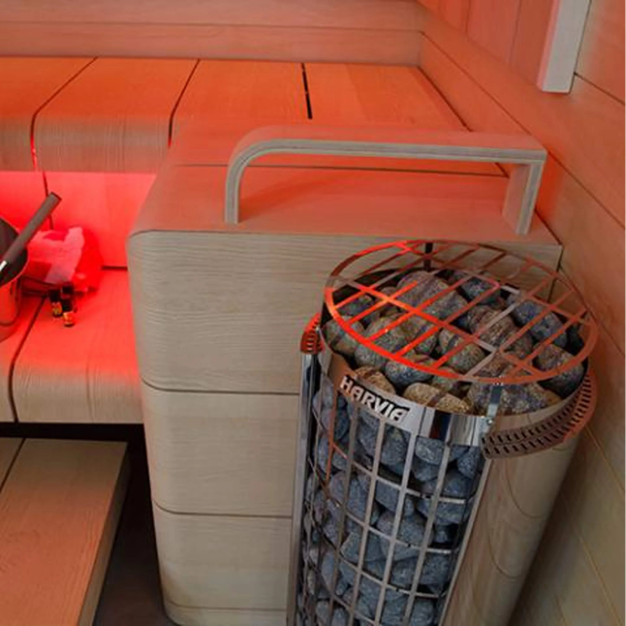 Harvia Cilindro Modern Steel Pillar Style Sauna Heater W/ Sauna Stones [PC60/80/90] (SAK84937) - Image 7