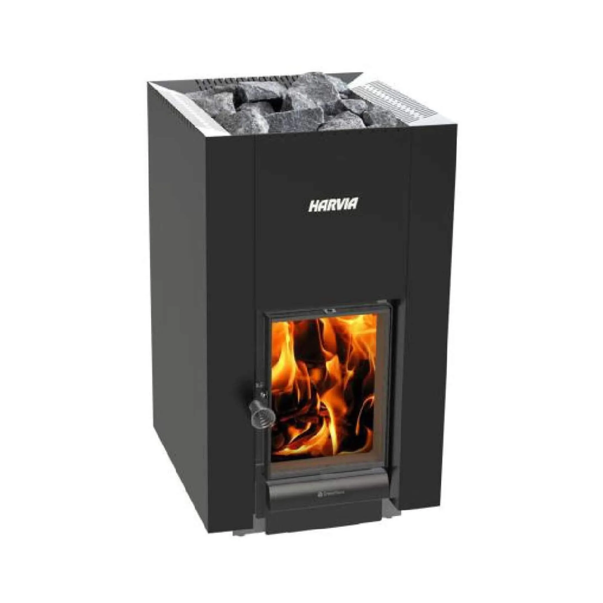 Harvia Greenflame 22 Linear Wood Sauna Stove With Sauna Stones, 15.7KW [WKLI22GM] (SAK62094) - Image 3