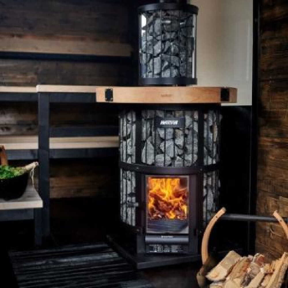 Harvia Greenflame Legend 240 Wood Sauna Stove With Sauna Stones, 15.9KW [WK200LD] (SAK84935) - Image 10