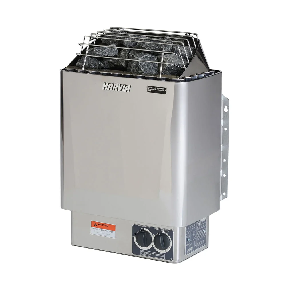 Harvia KIPB Wet Dry Electric Sauna Heater Stove With Built-In Controls & Sauna Stones (SAK47351) - Image 5