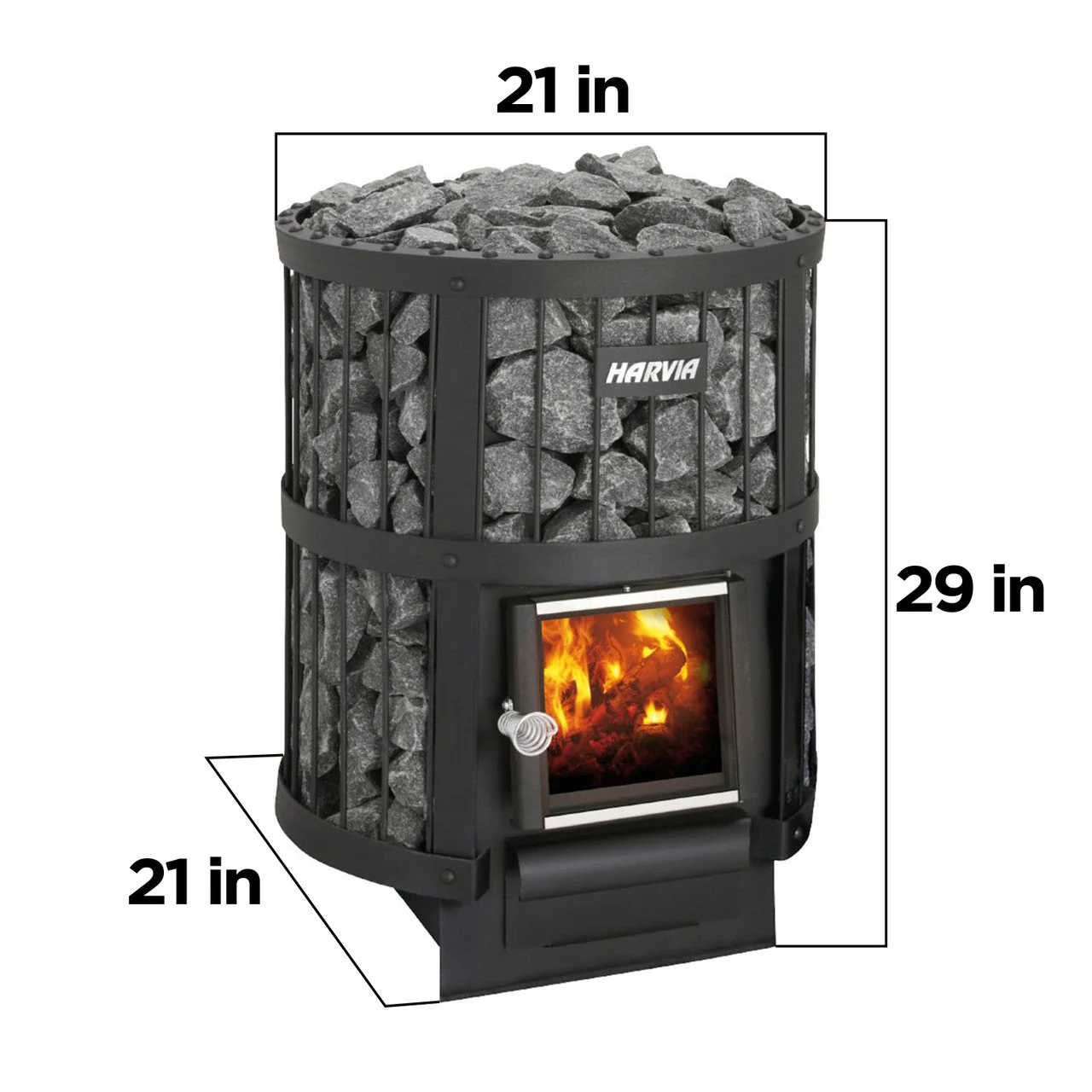 Harvia Legend 150 Wood Burning Sauna Heater And Chimney Kit (SAK23094) - Image 7