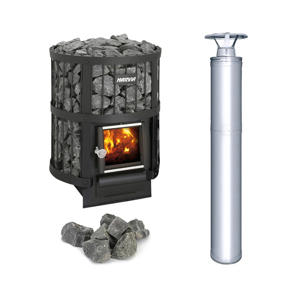 Harvia Legend 150 Wood Burning Sauna Heater And Chimney Kit (SAK23094) - Image 9