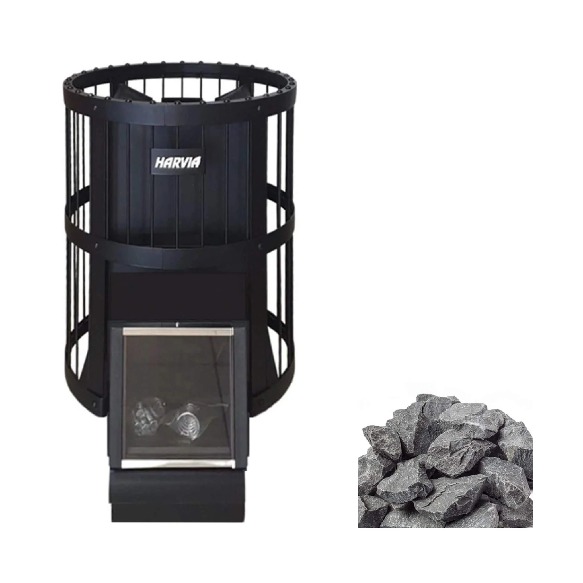 Harvia Legend SL Wood Burning Sauna Stove With Adjustable Feet & Sauna Stones (SAK21430)