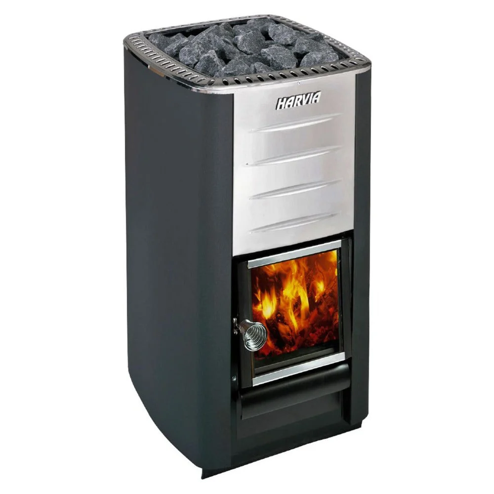 Harvia M3 Premium Wood-Burning Sauna Heater Stove With Sauna Stones, 16.5KW [WKM3] (SAK41720) - Image 3