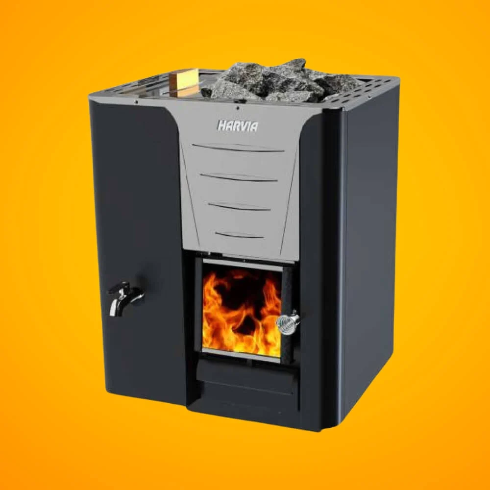 Harvia Pro 20 LS/RS Sauna Wood Stove With Water Tank & Sauna Stones, 24.1KW [WK200LS/RS] (SAK27456) - Image 6