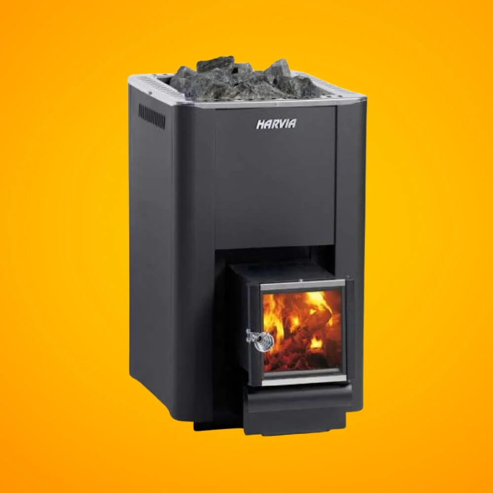 Harvia Pro 20 SL Wood Burning Sauna Stove With Exterior Feed & Sauna Stones, 24.1 KW [WK200SL] (SAK73985) - Image 6