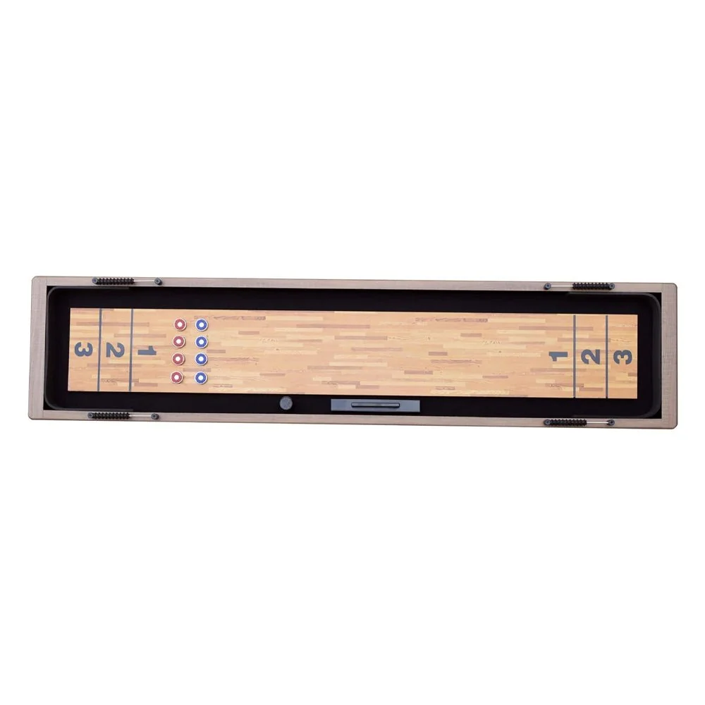 Hathaway Excalibur Rustic Shuffleboard Table With Leg Levelers, 9FT (96847512) - Image 6