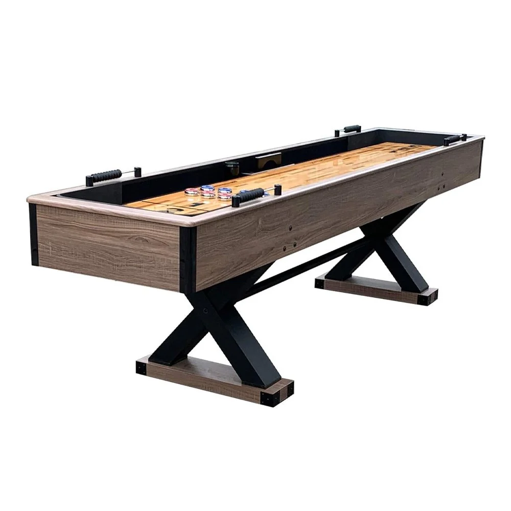 Hathaway Excalibur Rustic Shuffleboard Table With Leg Levelers, 9FT (96847512) - Image 8