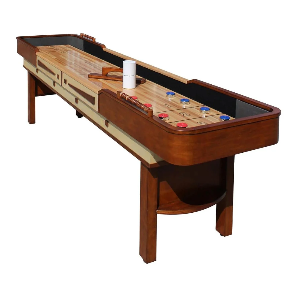 Hathaway Merlot Walnut Shuffleboard Table With Accessories, 12FT (94615283) - Image 8