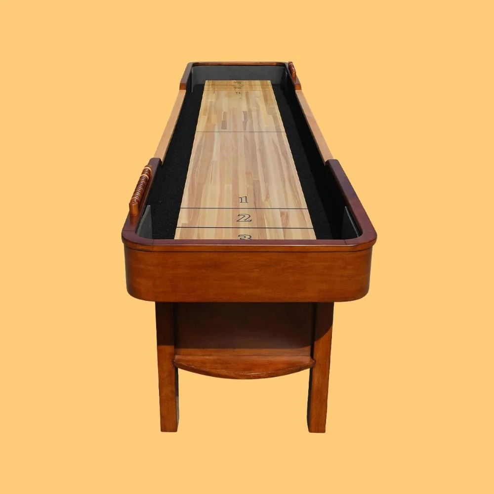 Hathaway Merlot Walnut Shuffleboard Table With Accessories, 12FT (94615283) - Image 9
