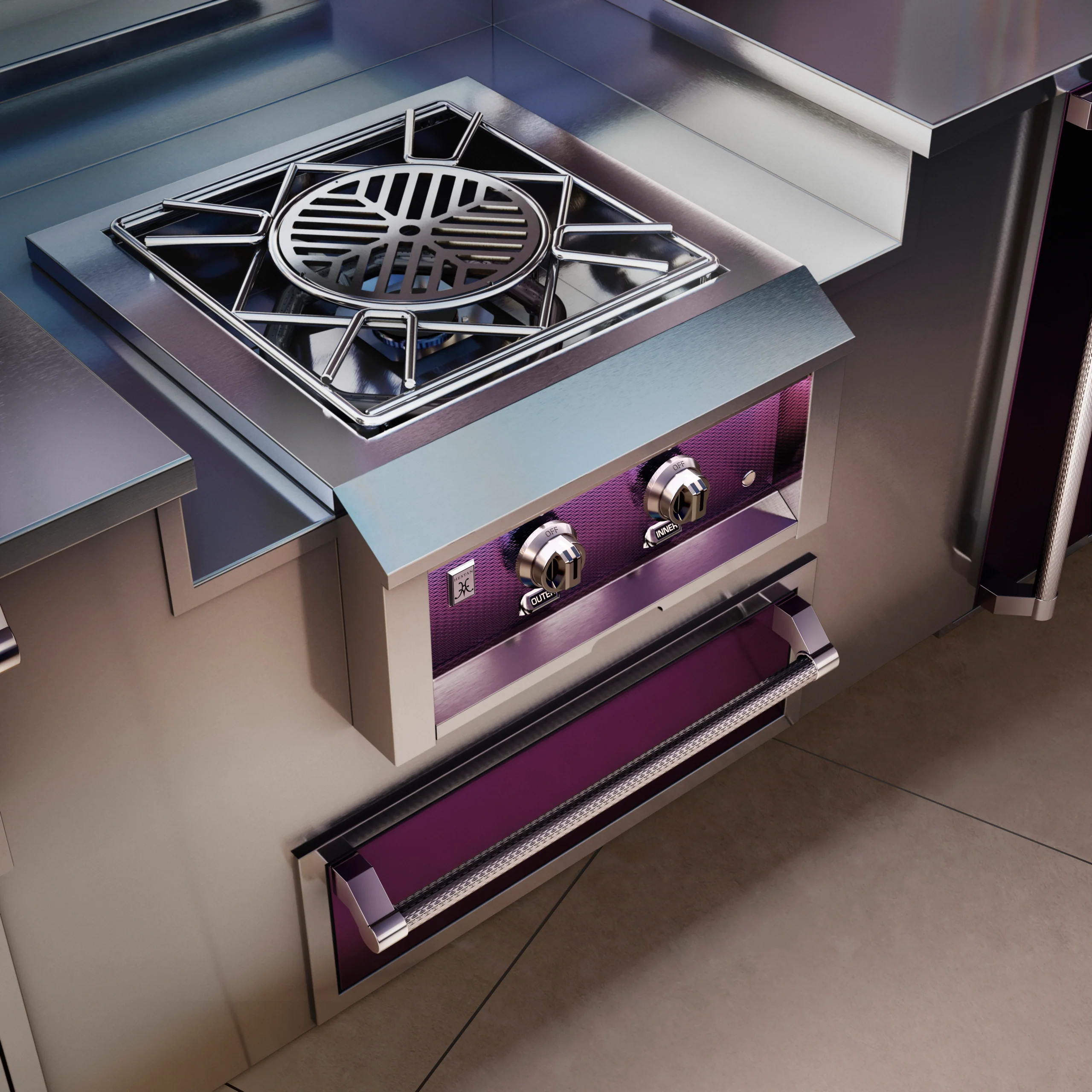 Hestan 24″ Built In Outdoor Power Burner – AGPB24 - Image 16