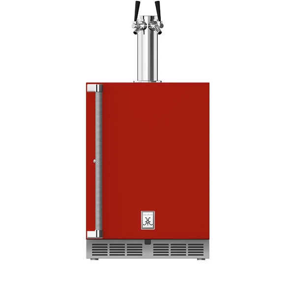 Hestan 24″ Left Hinged With Lock, Outdoor Double Faucet Beer Dispenser (Glass Door) - GFDSL242 - Image 3