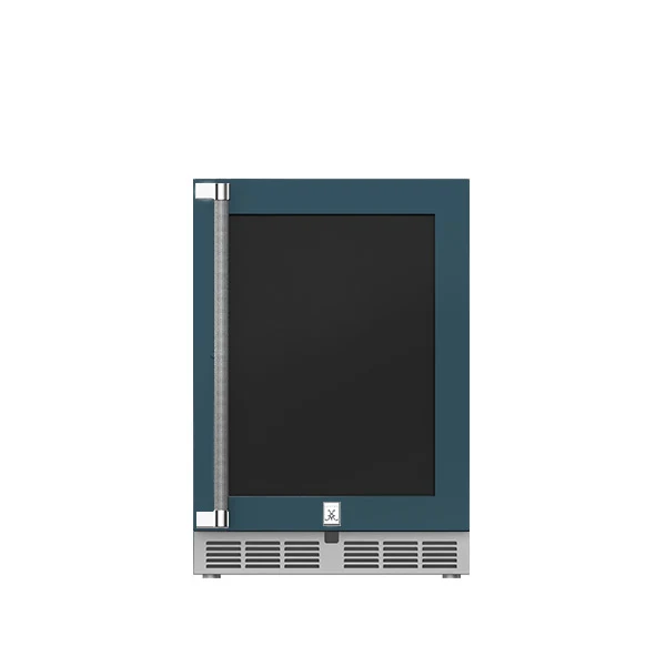 Hestan 24″ Right Hinged With Lock, Outdoor Dual Zone Refrigerator with Wine Storage (UV-Coated Glass Door) - GRWGR24 - Image 10