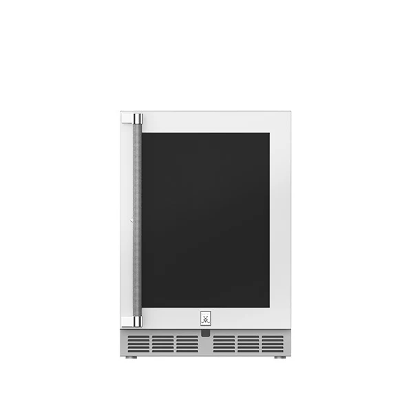 Hestan 24″ Right Hinged With Lock, Outdoor Dual Zone Refrigerator with Wine Storage (UV-Coated Glass Door) - GRWGR24 - Image 2