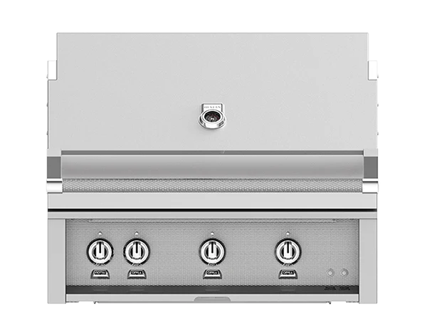 Hestan 36" Outdoor Built-In Grill with 3 Trellis Burners & Rotisserie Kit - GABR36