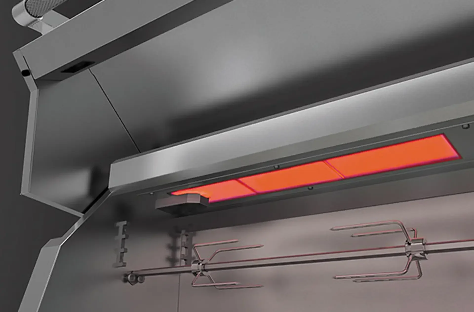 Hestan 36" Outdoor Built-In Grill with Deluxe Cart, 3-Trellis Burners, Double Side Burner & Rotisserie Kit - GABR36CX2 - Image 16