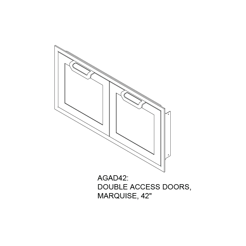 Hestan 42″ Marquise With Outdoor Double Access Doors - AGAD42 - Image 14