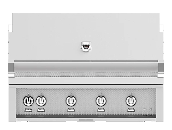 Hestan 42" Outdoor Built-In Grill with 3 Trellis Burner, 1 Sear Burner & Rotisserie Kit - GMBR42