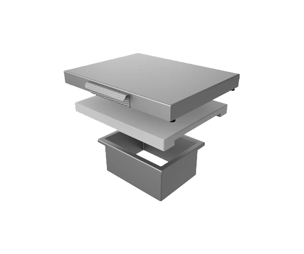 Hestan Outdoor Countertop Trash Chute With Cutting Board