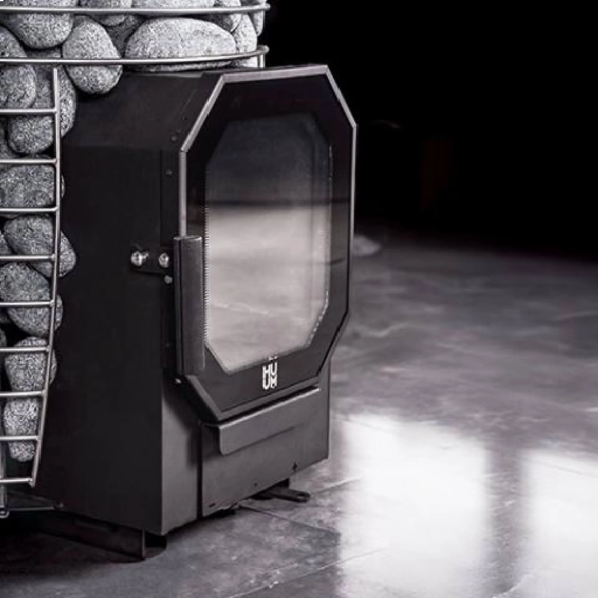 Huum Hive Flow 9.8KW Wood-Burning Sauna Stove With Sauna Stones [H1015012] (SAK85179) - Image 7