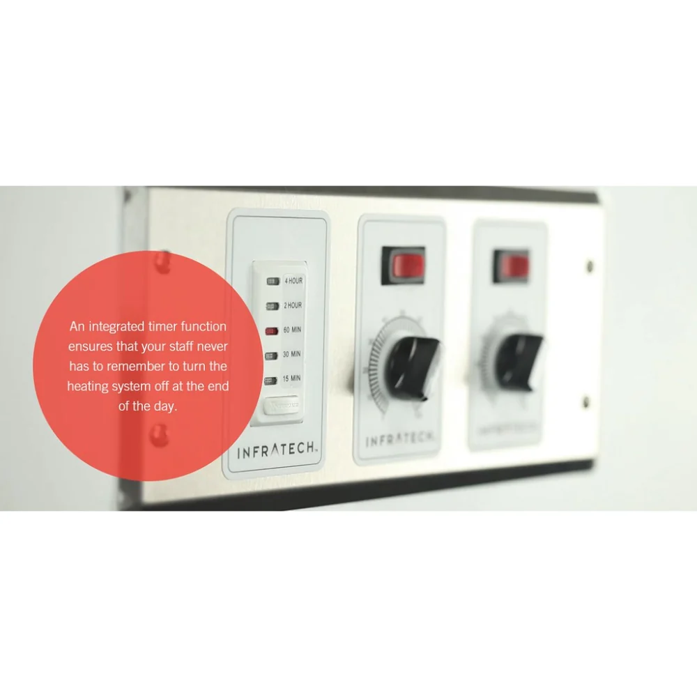 Infratech 30 4046 Solid State Control, 2 Zone Analog Control with Digital Timer - 4.5 x 12.25 x 2.5 in. - Image 3