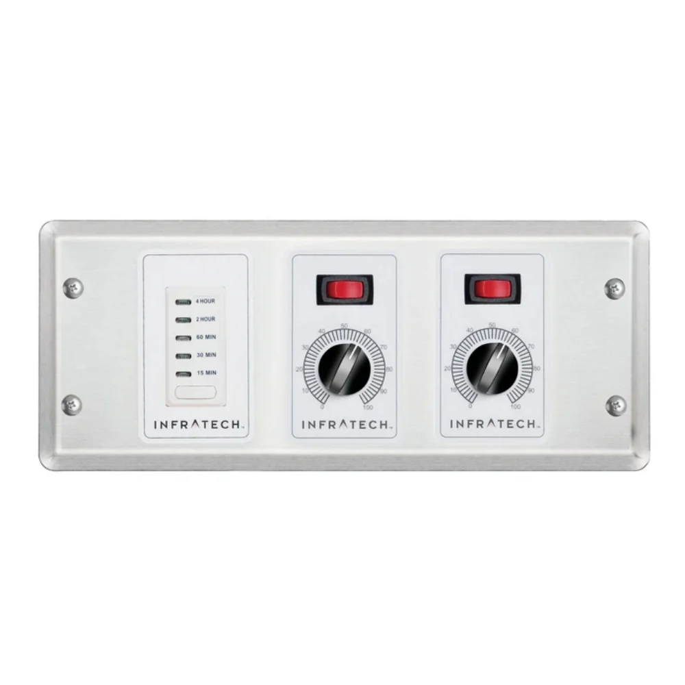 Infratech 30 4046 Solid State Control, 2 Zone Analog Control with Digital Timer - 4.5 x 12.25 x 2.5 in. - Image 2