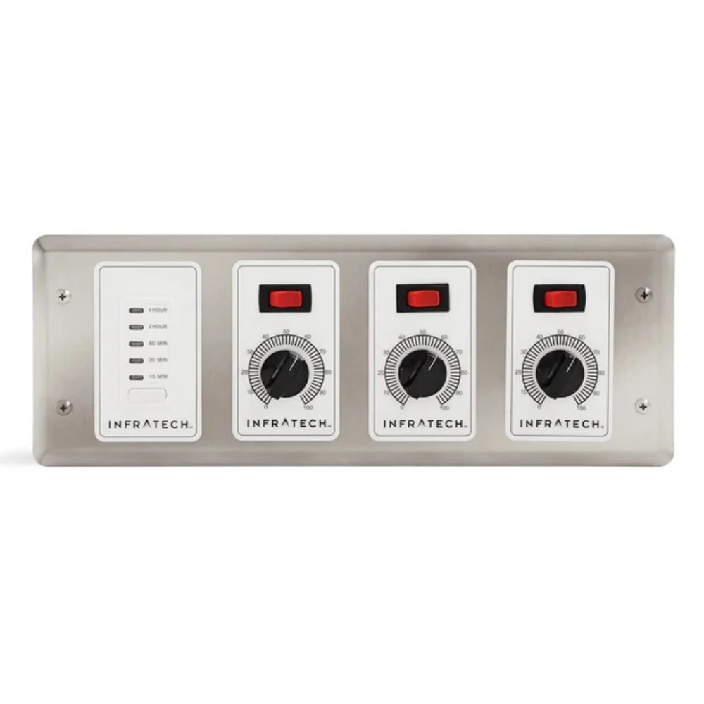 Infratech 30 4047 Solid State Control, 3 Zone Analog Control with Digital Timer - 4.5 x 14.1875 x 2.5 in.