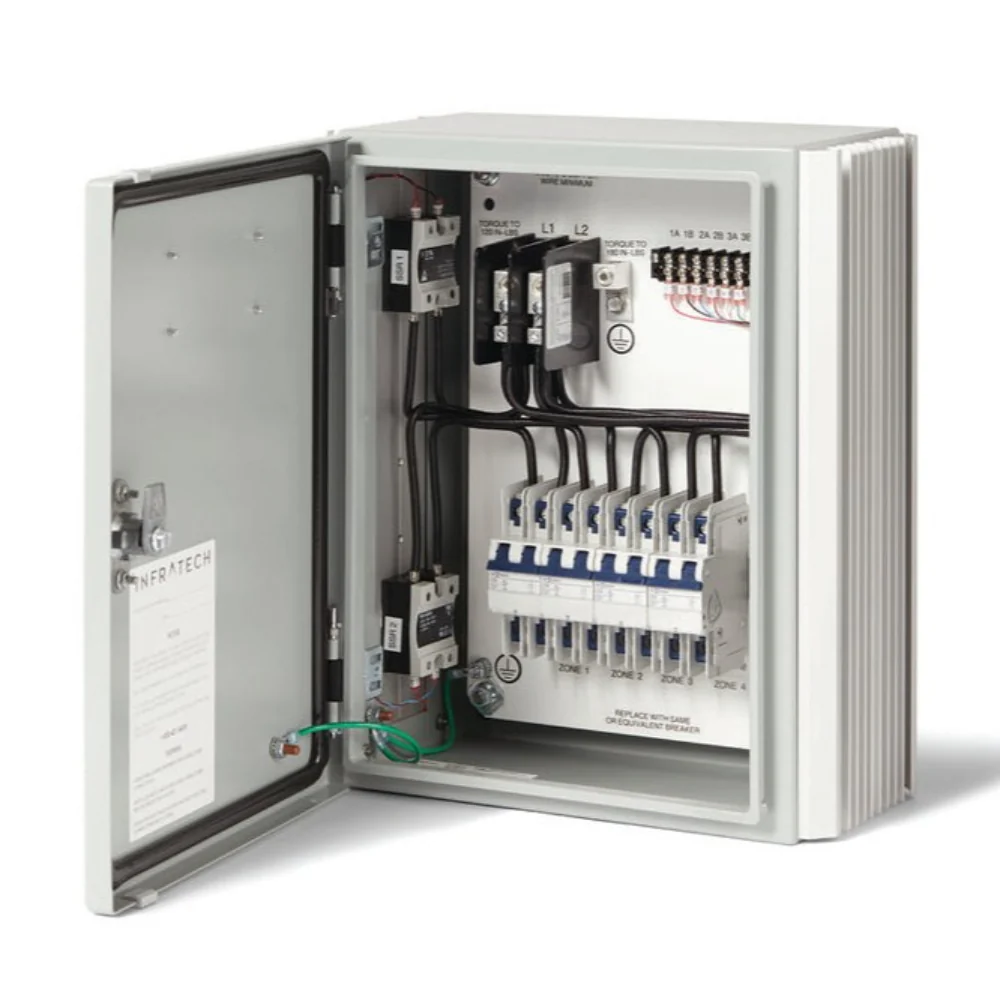 Infratech 30 4052 Solid State Control, 2 Relay Panel - 16 x 14 x 7 in. - Gray Steel Color