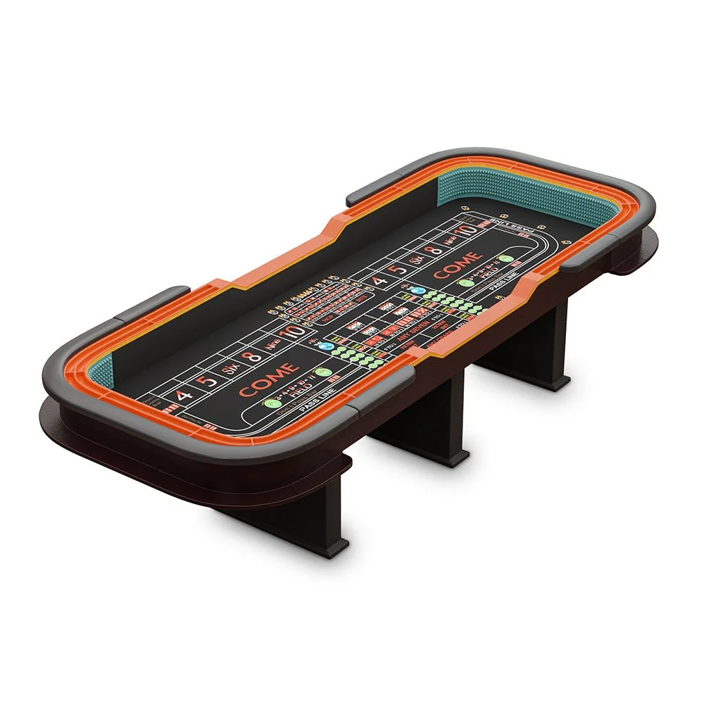 INO Premium Black Casino-Grade Deluxe Craps Dice Table With Diamond Rubber Bumper, 12FT (93816472) - Image 9