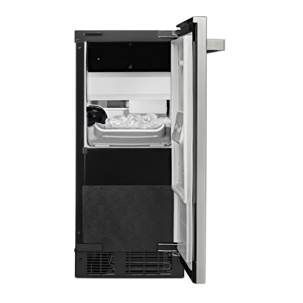 JennAir 15 inch Undercounter Ice Machine with Articulating Hinge, Drain Pump, Max Ice Option, 25 lb. Storage Capacity, in Panel Ready, JUIFX15HX - Image 2