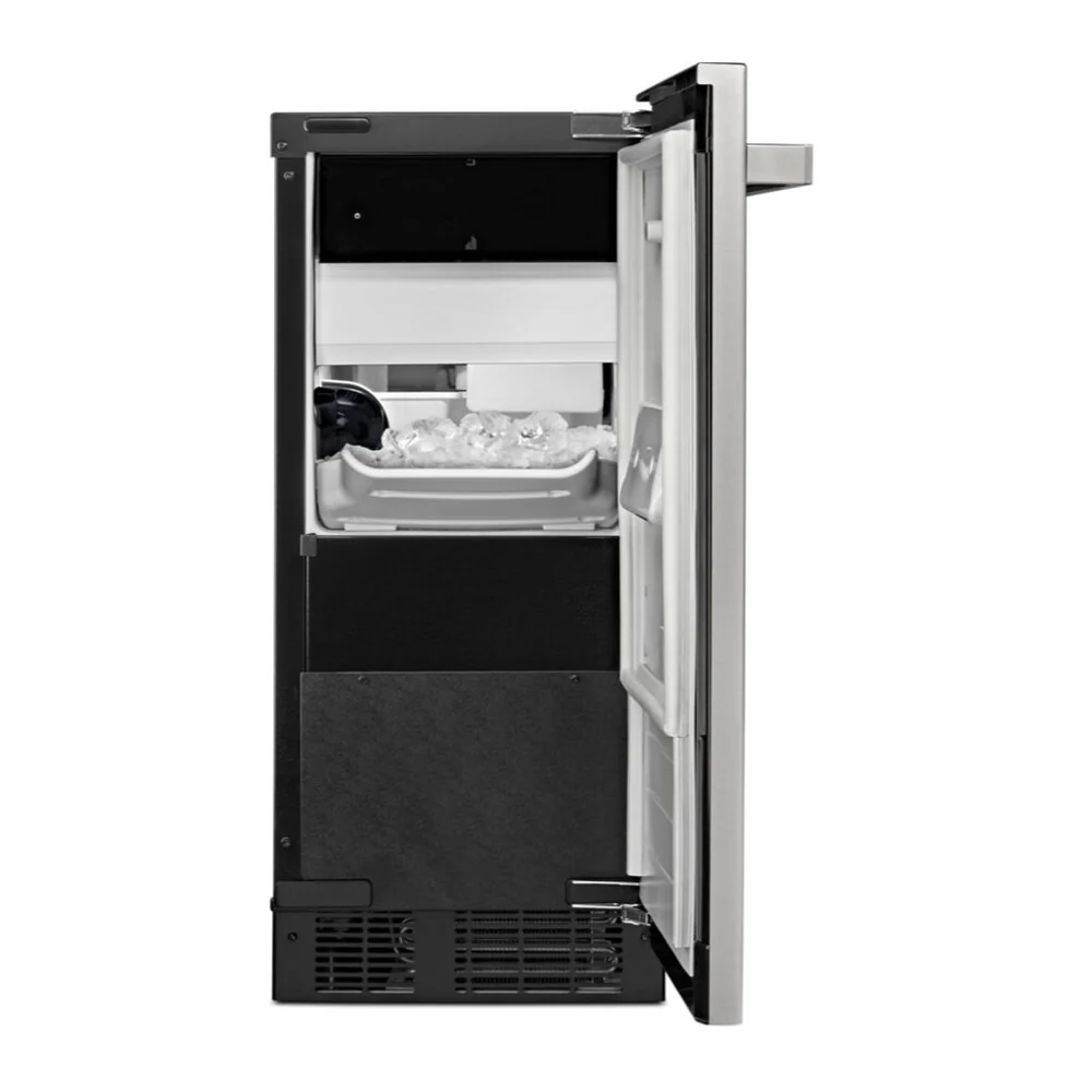 JennAir 15 inch Undercounter Ice Machine with Articulating Hinge, Gravity Drain, Max Ice Option, 25 lb. Storage Capacity, in Panel Ready, JUIFN15HX - Image 2