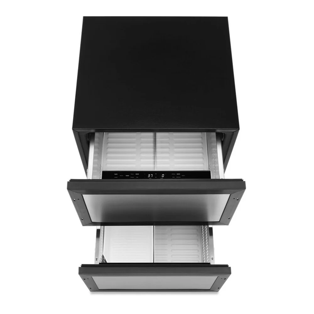 JennAir 24 inch Double Drawer Refrigerator/Freezer with 4.7 cu. ft. Capacity, Obsidian Interior, LED Lighting in Panel Ready, JUCFP242HX - Image 3