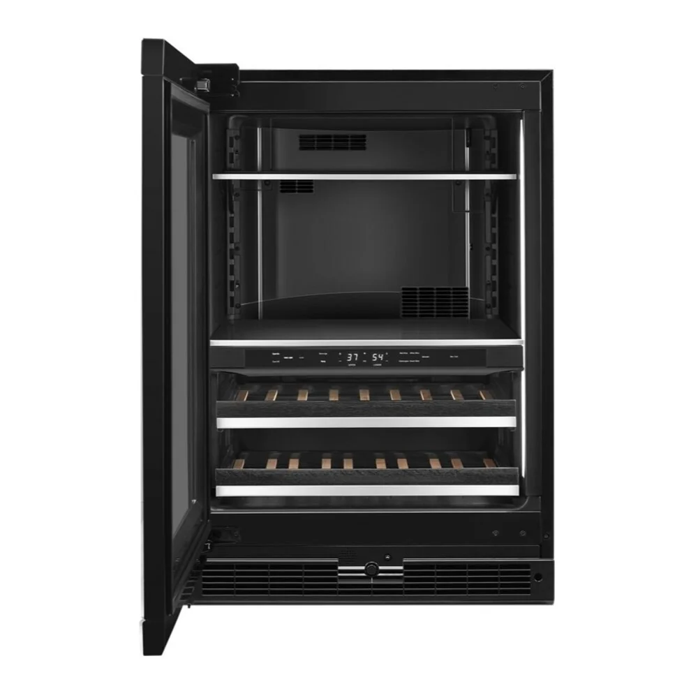 JennAir 24 inch Under Counter Beverage Center with Dual Temperature Zones, UV-Resistant Thermal Glass in Panel Ready, JUBFX242HX - Image 2