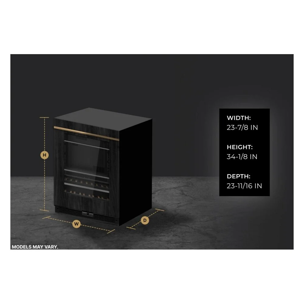 JennAir 24 inch Under Counter Beverage Center with Dual Temperature Zones, UV-Resistant Thermal Glass in Panel Ready, JUBFX242HX - Image 9
