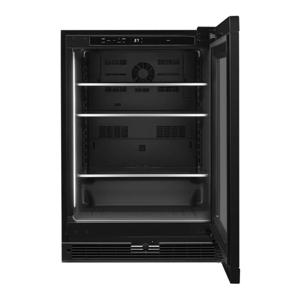 JennAir 24 inch Under Counter Glass Door Refrigerator with 5.2 cu. ft. Capacity, Obsidian Interior and LED Lighting in Panel Ready, JUGF*242HX - Image 2