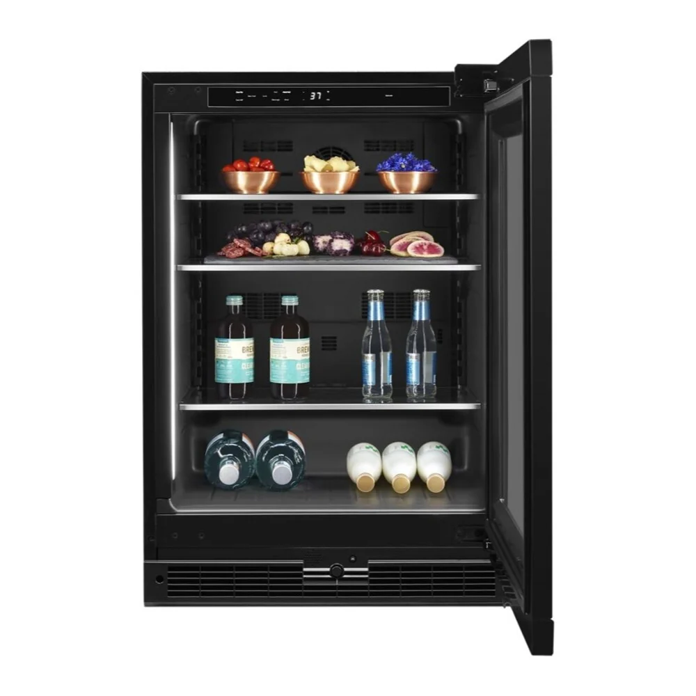 JennAir 24 inch Under Counter Glass Door Refrigerator with 5.2 cu. ft. Capacity, Obsidian Interior and LED Lighting in Panel Ready, JUGF*242HX - Image 4