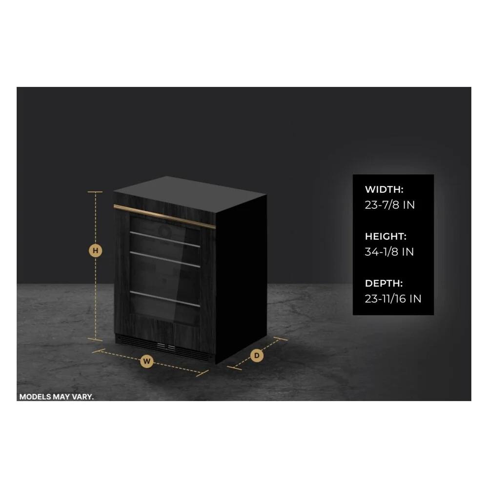 JennAir 24 inch Under Counter Glass Door Refrigerator with 5.2 cu. ft. Capacity, Obsidian Interior and LED Lighting in Panel Ready, JUGF*242HX - Image 9