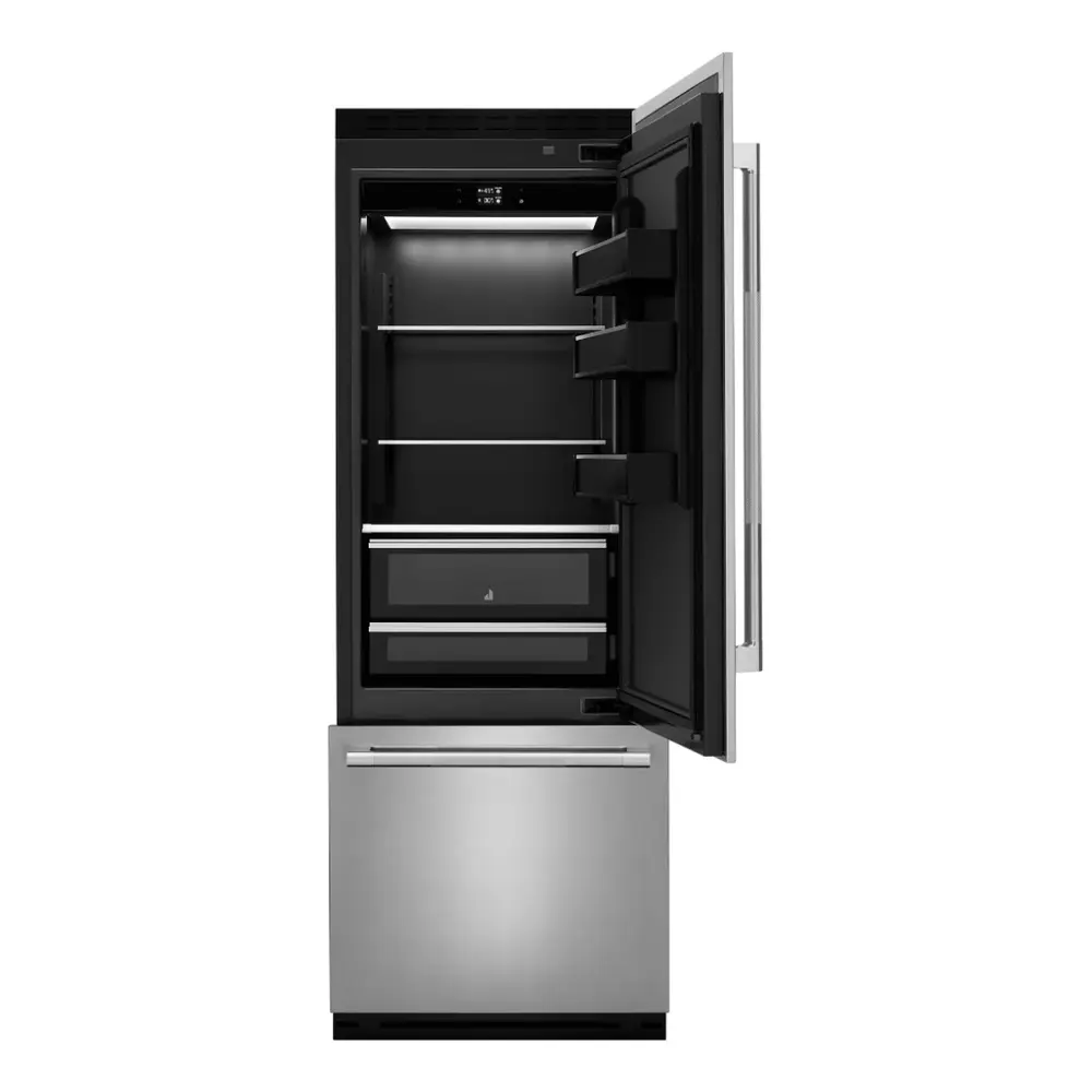 JennAir 30 inch Built-In Bottom Freezer with 15.57 cu. ft. Total Capacity, and Obsidian Interior in Panel Ready, JBBF*30NMX - Image 4