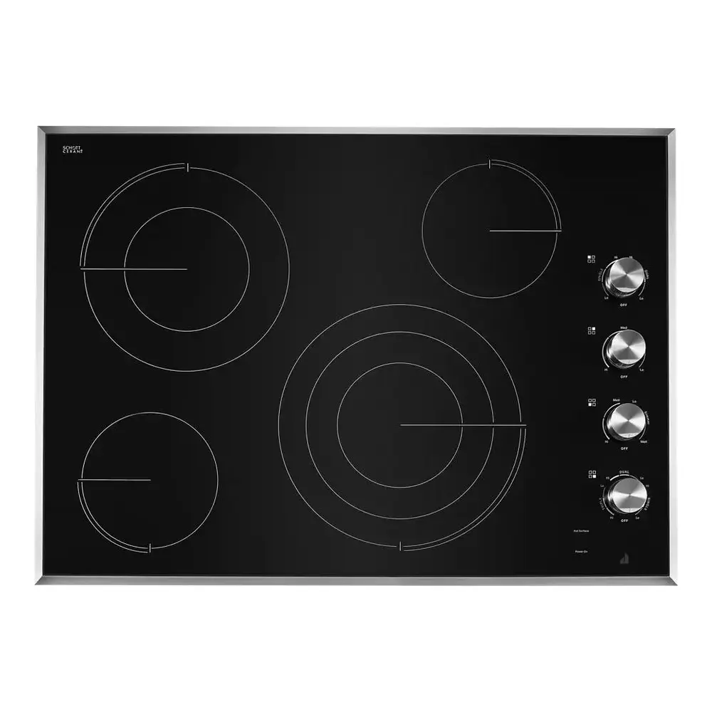 JennAir 30 inch Electric Radiant Cooktop with 4 Elements, Halo-Effect Knobs, Simmer Function, Melt Function, Hot Surface Indicators, ADA Compliant, JEC3430H*